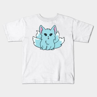 Blue Kitsune Kids T-Shirt